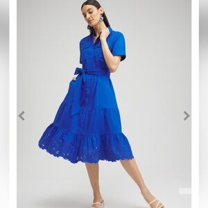 Chico’s poplin shirt dress, NWT size 000 (fits  0/XS) and size 00 (fits 2/XS)